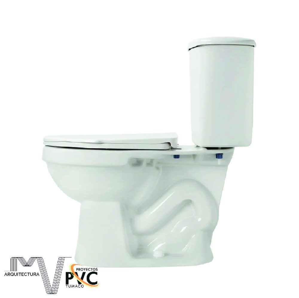 Sanitario blanco taza redonda