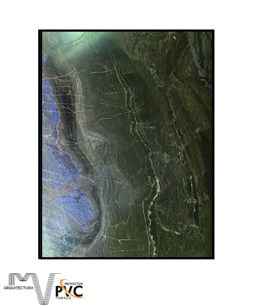 Lamina UV marmol verde azulado