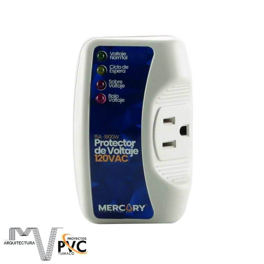 Protector de voltaje 120VAC 15A 1800W Mercury