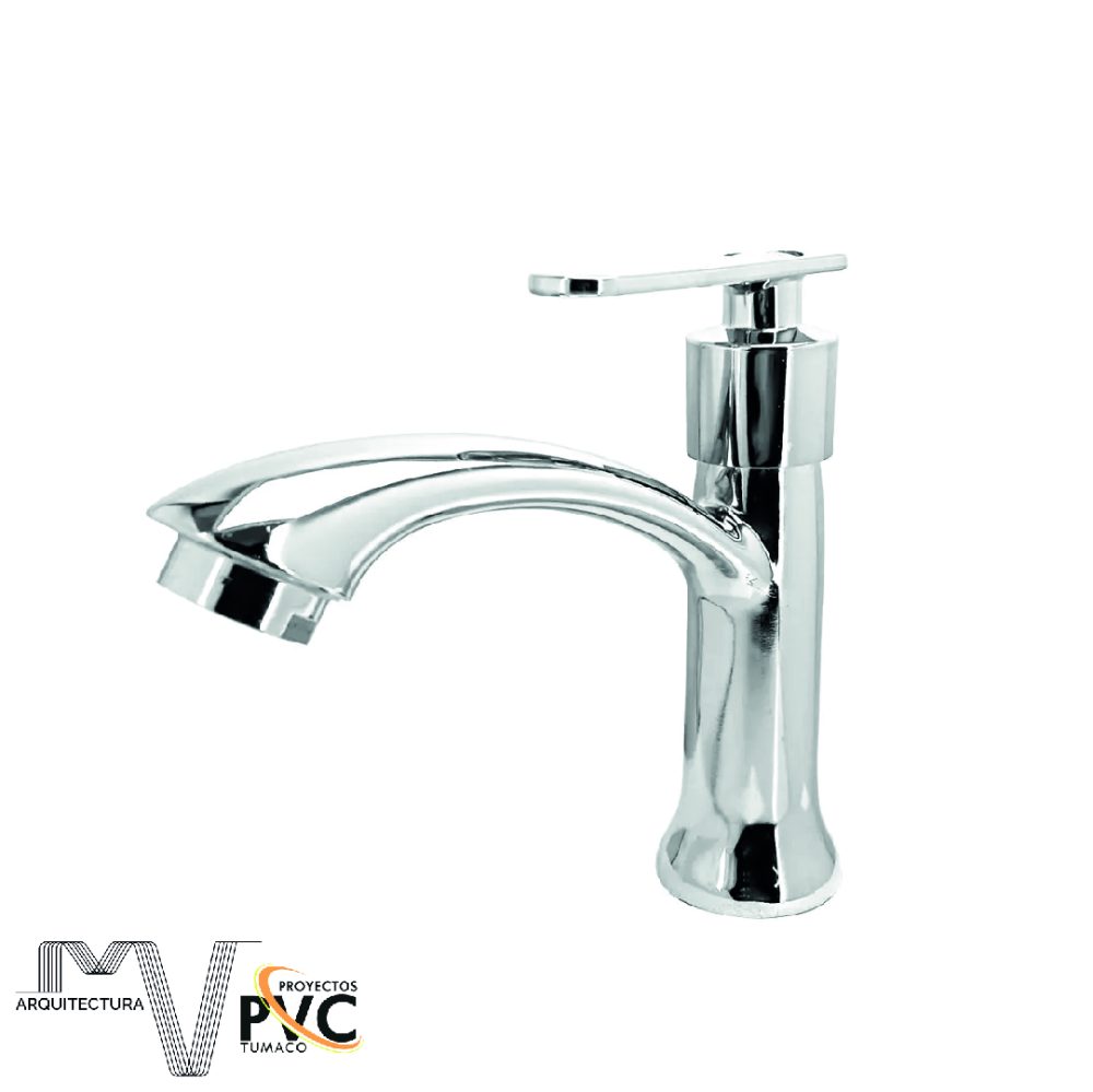 Llave lavamanos monomando cromada