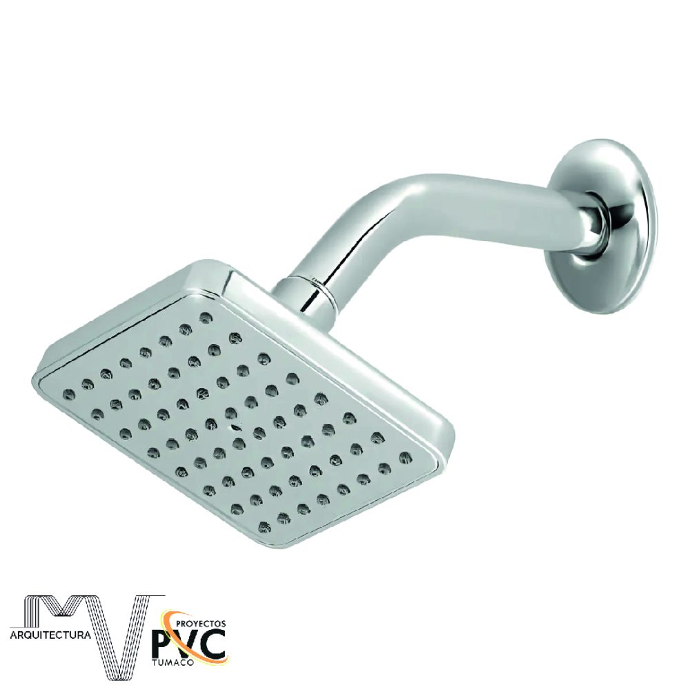 Ducha regadera cuadrada con brazo